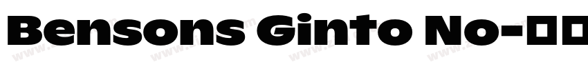 Bensons Ginto No字体转换 Bensons Ginto No字体转换